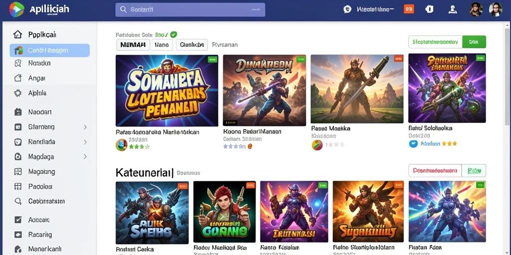 Tampilan utama aplikasi BOLA88 dengan antarmuka yang jelas.