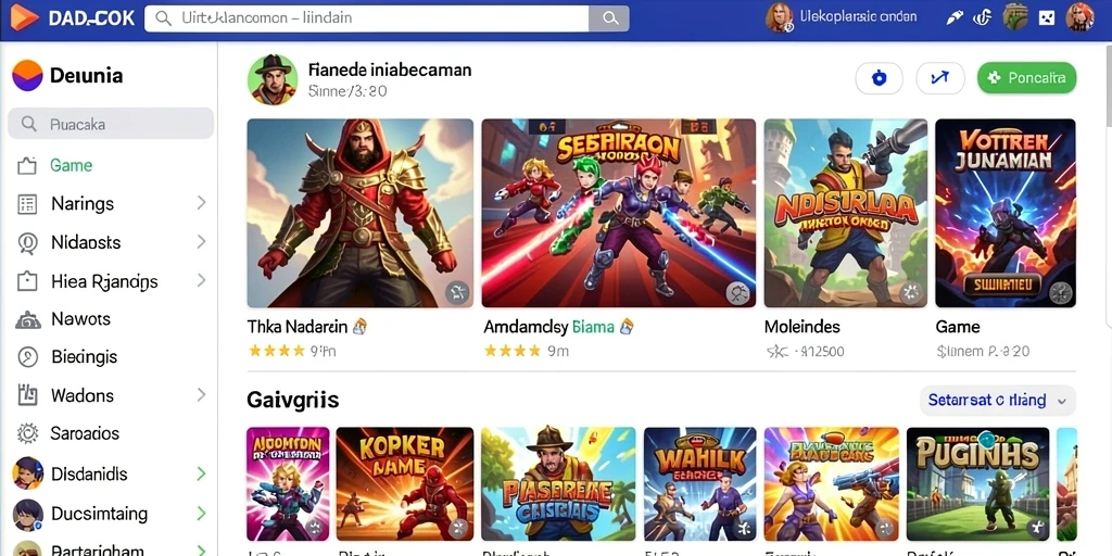 Tangkapan layar karakter heroik dalam aksi.