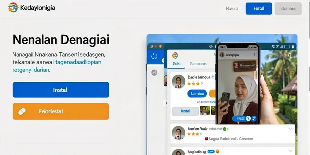 Tampilan awal GEBYAR4D yang menarik dan penuh warna.