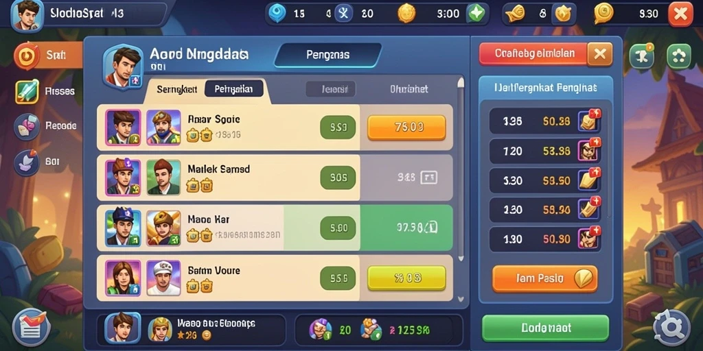 Tampilan grafis yang menawan dan penuh warna.